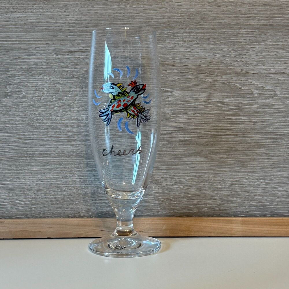 KOSTA BODA FRIENDSHIP BEER GLASS